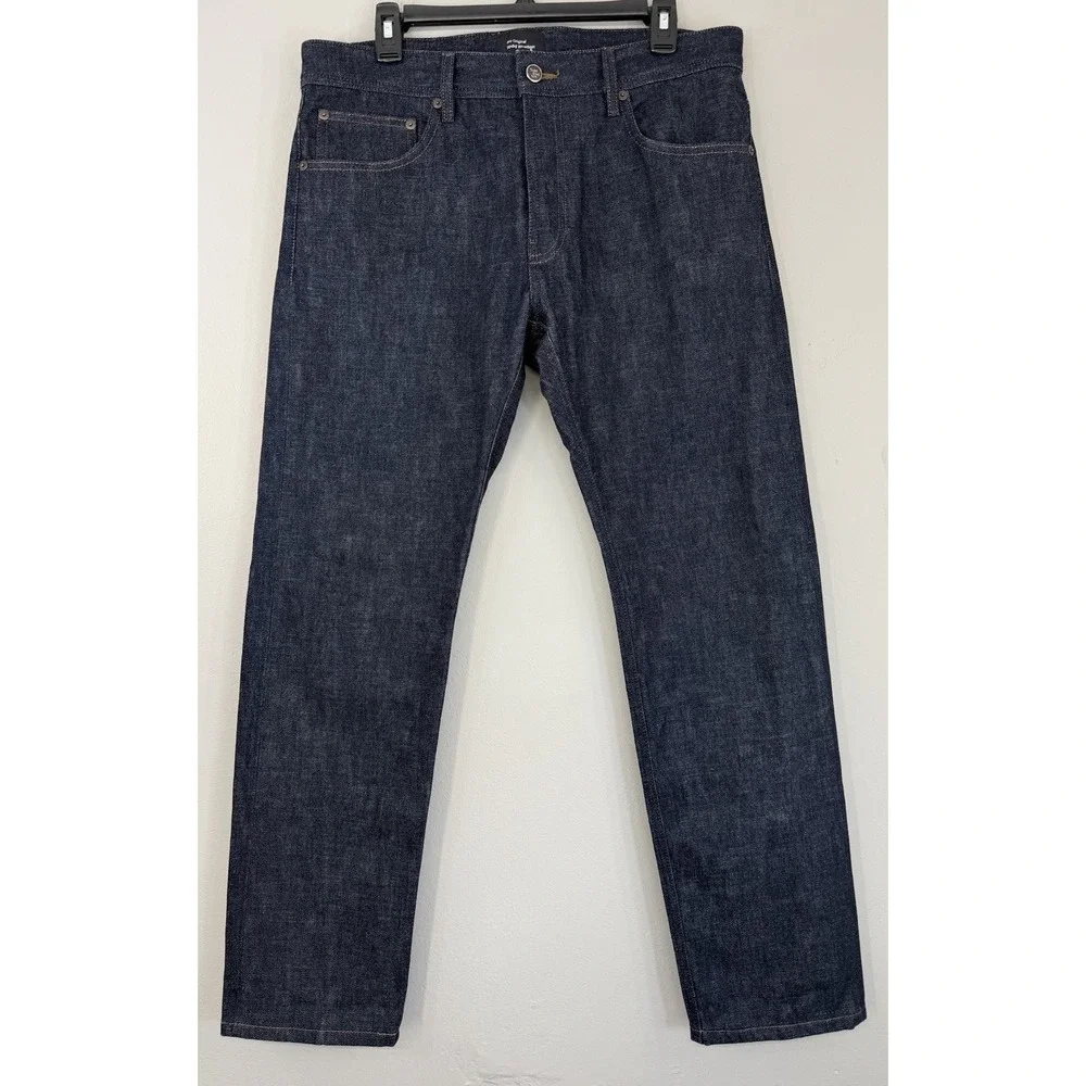 Todd Shelton Pro Original Selvedge Denim Jeans Men's 34 Dark Wash Basic EUC